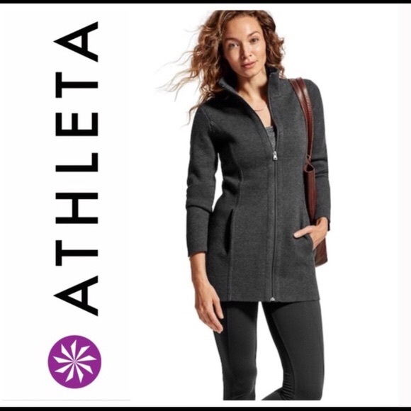 NWOT Grey Athleta Chill Chaser Jacket - Picture 2 of 4